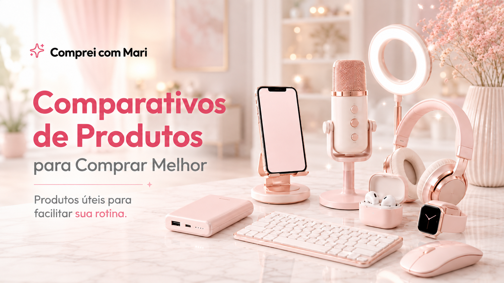 Banner da categoria Comparativos com produtos tecnológicos e acessórios para ajudar na escolha antes da compra