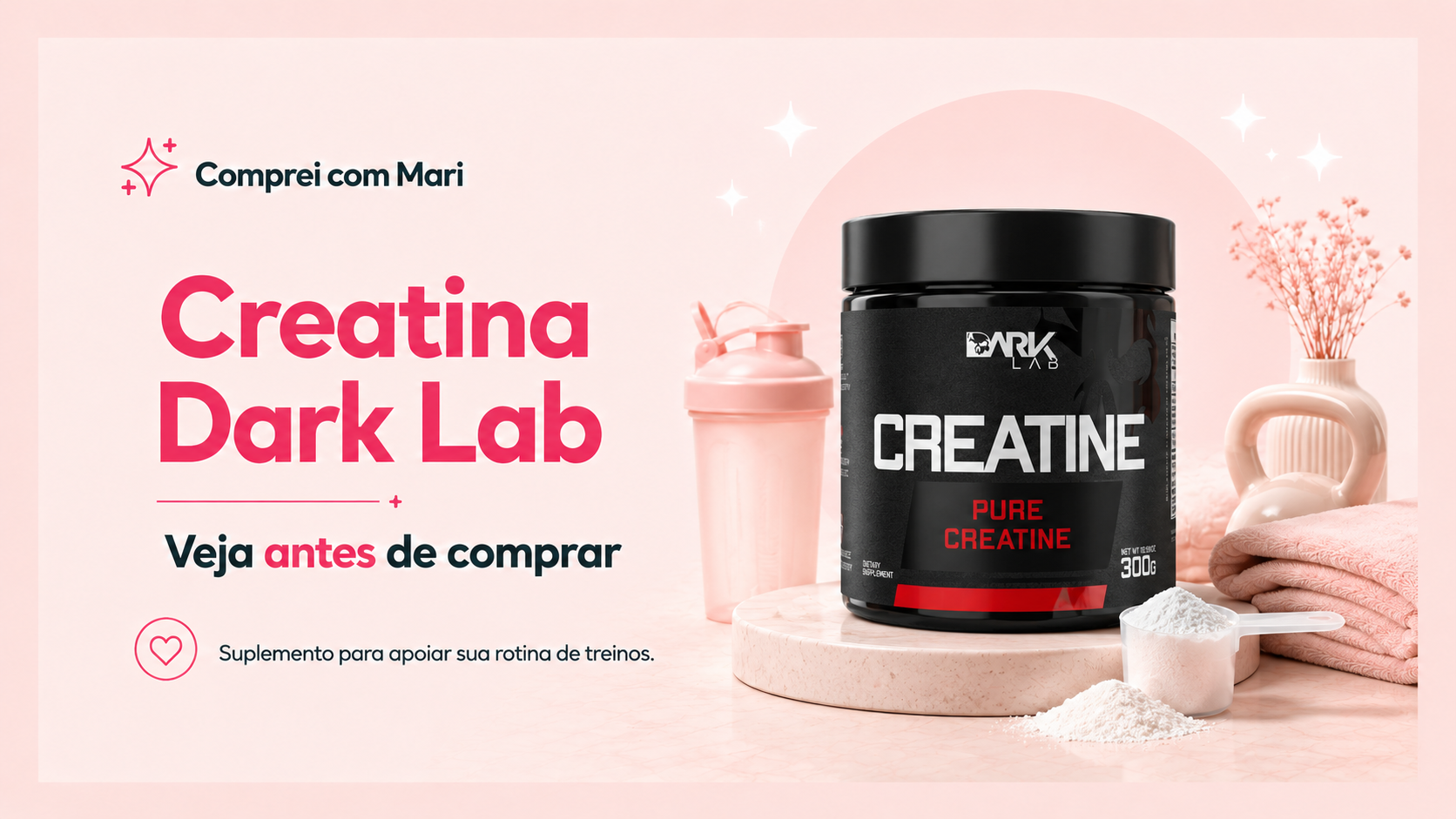 Creatina Dark Lab é boa? Veja se vale a pena comprar